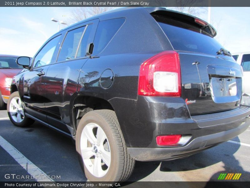 Brilliant Black Crystal Pearl / Dark Slate Gray 2011 Jeep Compass 2.0 Latitude