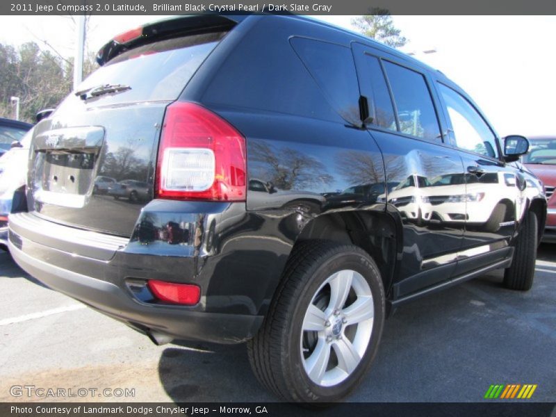 Brilliant Black Crystal Pearl / Dark Slate Gray 2011 Jeep Compass 2.0 Latitude