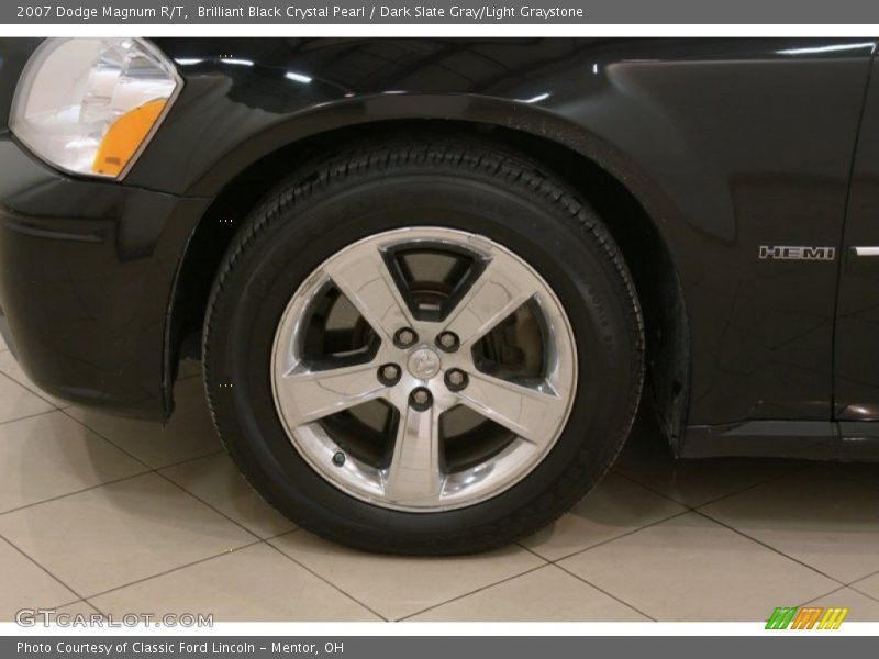 Brilliant Black Crystal Pearl / Dark Slate Gray/Light Graystone 2007 Dodge Magnum R/T