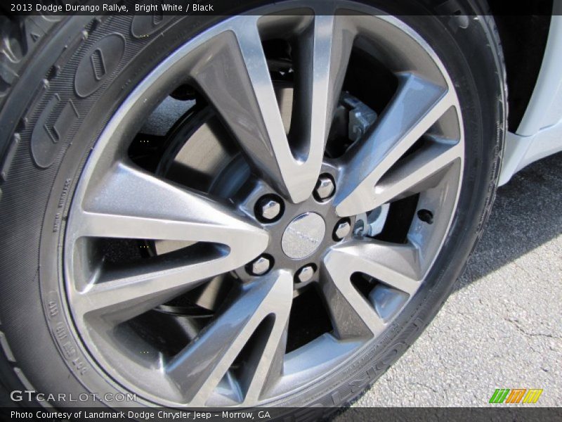 Bright White / Black 2013 Dodge Durango Rallye