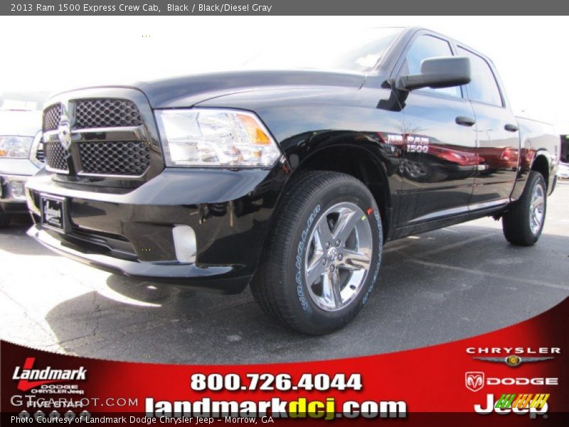 Black / Black/Diesel Gray 2013 Ram 1500 Express Crew Cab