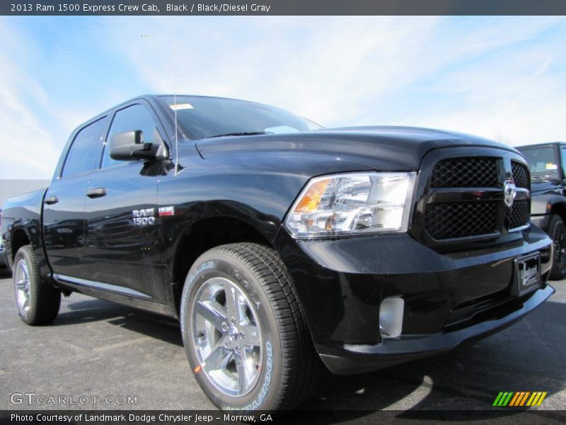Black / Black/Diesel Gray 2013 Ram 1500 Express Crew Cab