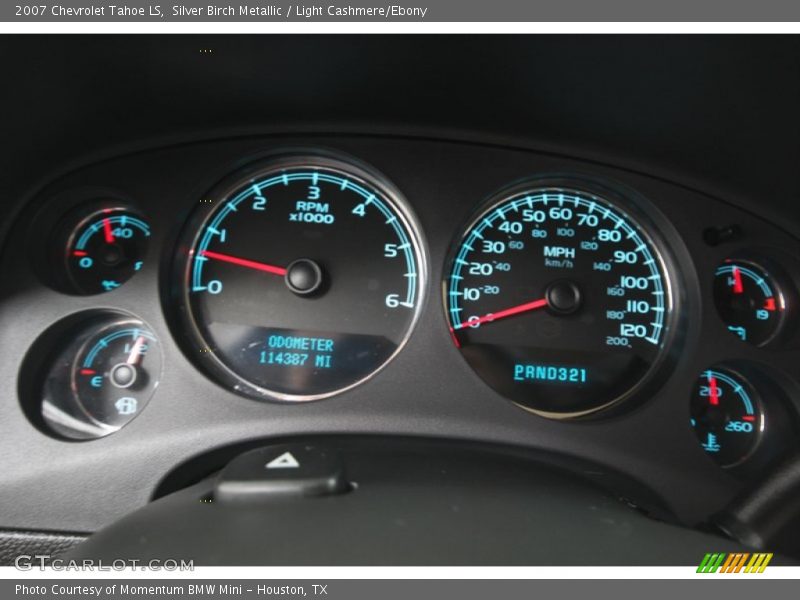 Silver Birch Metallic / Light Cashmere/Ebony 2007 Chevrolet Tahoe LS