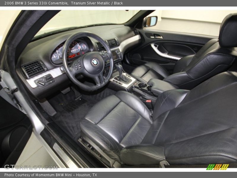 Titanium Silver Metallic / Black 2006 BMW 3 Series 330i Convertible