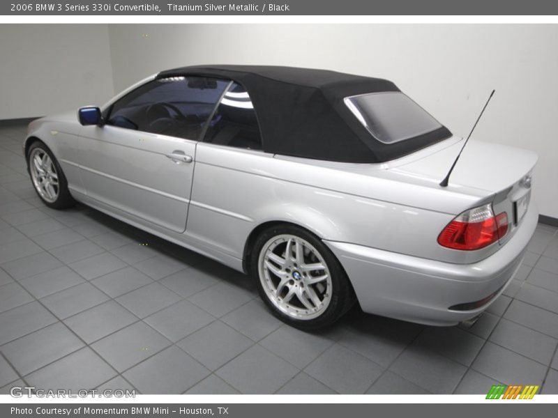 Titanium Silver Metallic / Black 2006 BMW 3 Series 330i Convertible