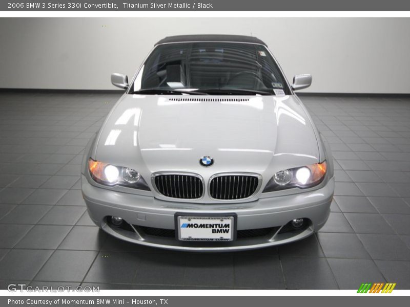 Titanium Silver Metallic / Black 2006 BMW 3 Series 330i Convertible