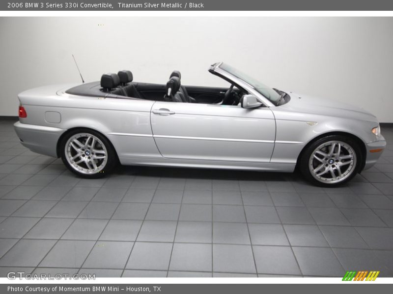 Titanium Silver Metallic / Black 2006 BMW 3 Series 330i Convertible