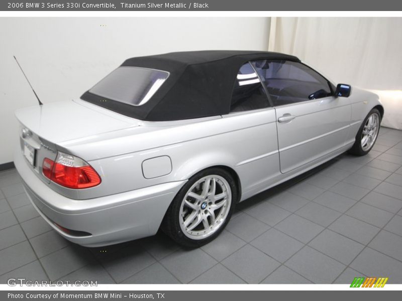 Titanium Silver Metallic / Black 2006 BMW 3 Series 330i Convertible