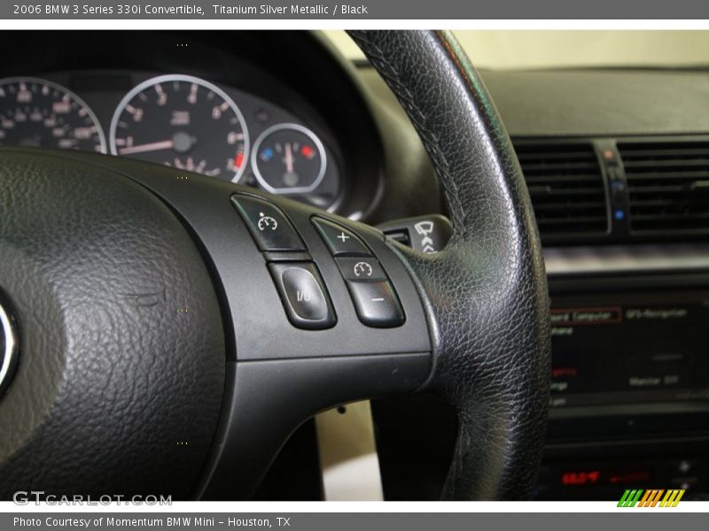 Titanium Silver Metallic / Black 2006 BMW 3 Series 330i Convertible