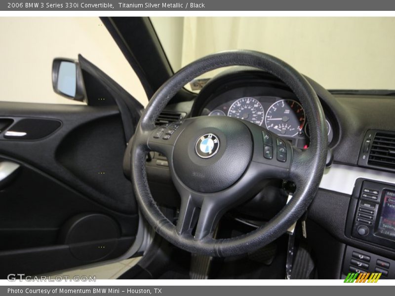 Titanium Silver Metallic / Black 2006 BMW 3 Series 330i Convertible