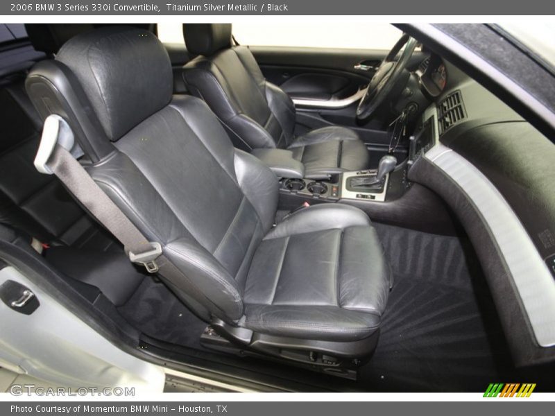 Titanium Silver Metallic / Black 2006 BMW 3 Series 330i Convertible