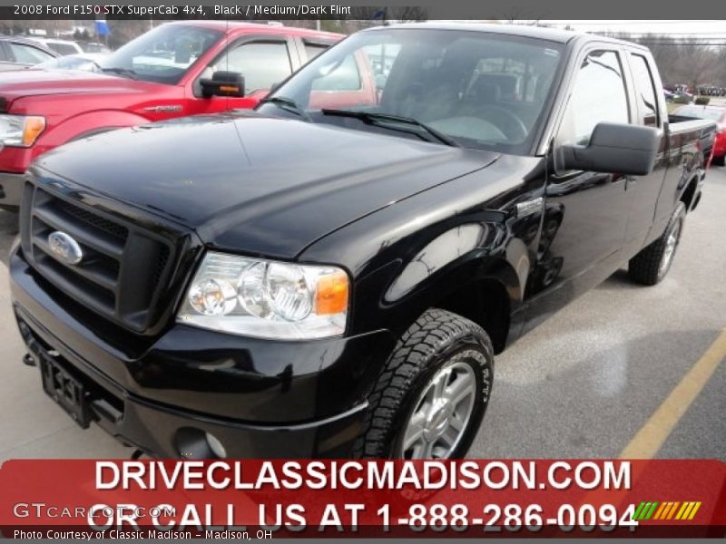 Black / Medium/Dark Flint 2008 Ford F150 STX SuperCab 4x4