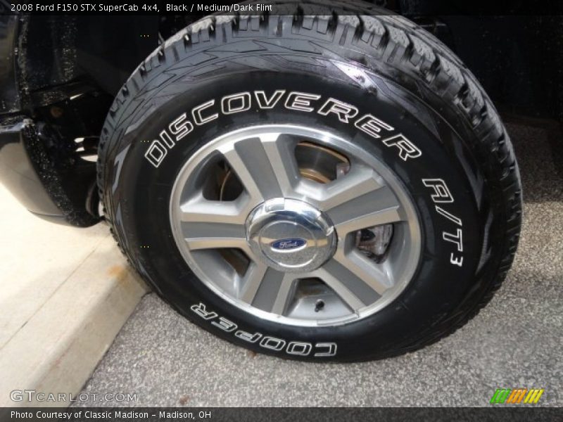 Black / Medium/Dark Flint 2008 Ford F150 STX SuperCab 4x4