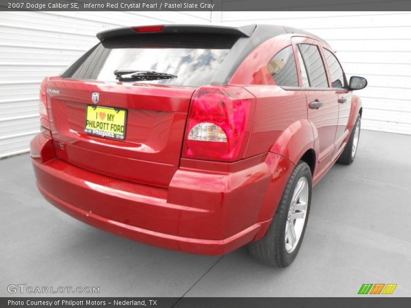 Inferno Red Crystal Pearl / Pastel Slate Gray 2007 Dodge Caliber SE