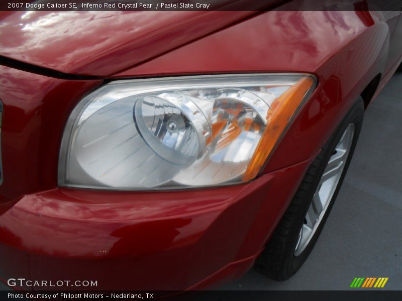 Inferno Red Crystal Pearl / Pastel Slate Gray 2007 Dodge Caliber SE