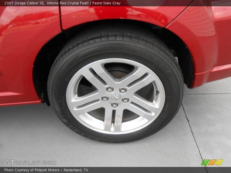 Inferno Red Crystal Pearl / Pastel Slate Gray 2007 Dodge Caliber SE