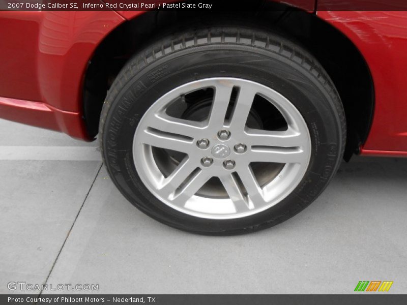 Inferno Red Crystal Pearl / Pastel Slate Gray 2007 Dodge Caliber SE