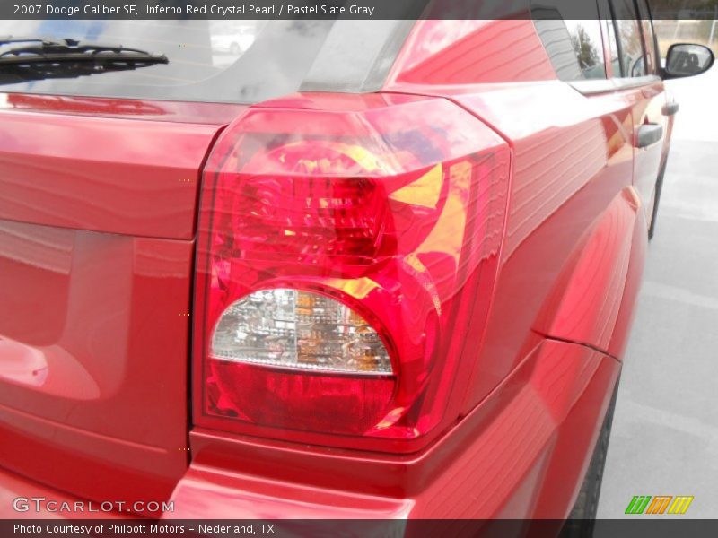 Inferno Red Crystal Pearl / Pastel Slate Gray 2007 Dodge Caliber SE