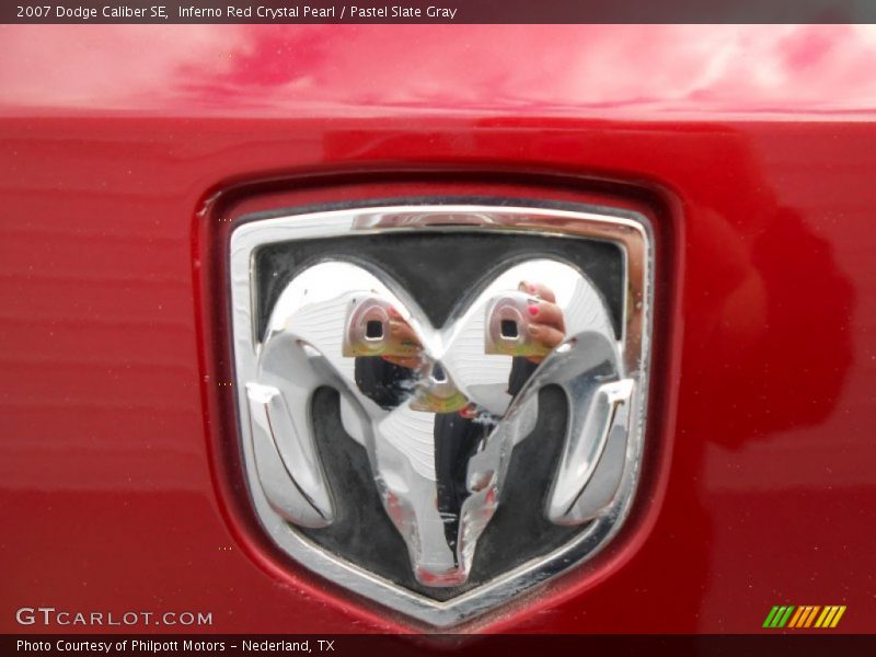 Inferno Red Crystal Pearl / Pastel Slate Gray 2007 Dodge Caliber SE