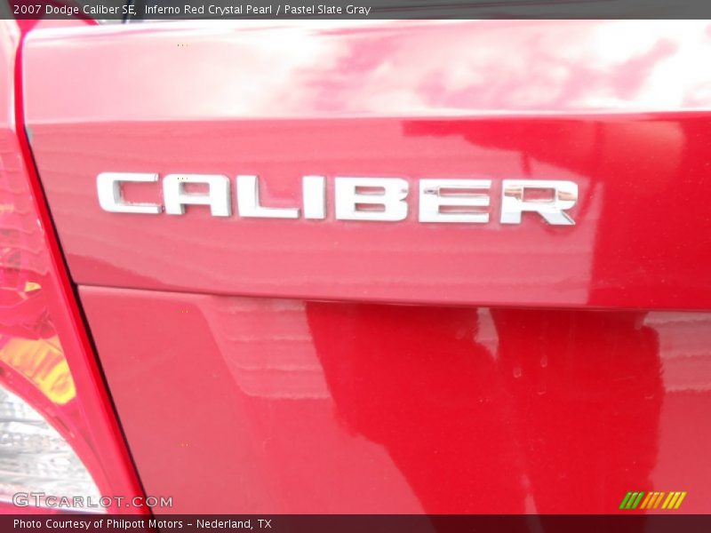 Inferno Red Crystal Pearl / Pastel Slate Gray 2007 Dodge Caliber SE