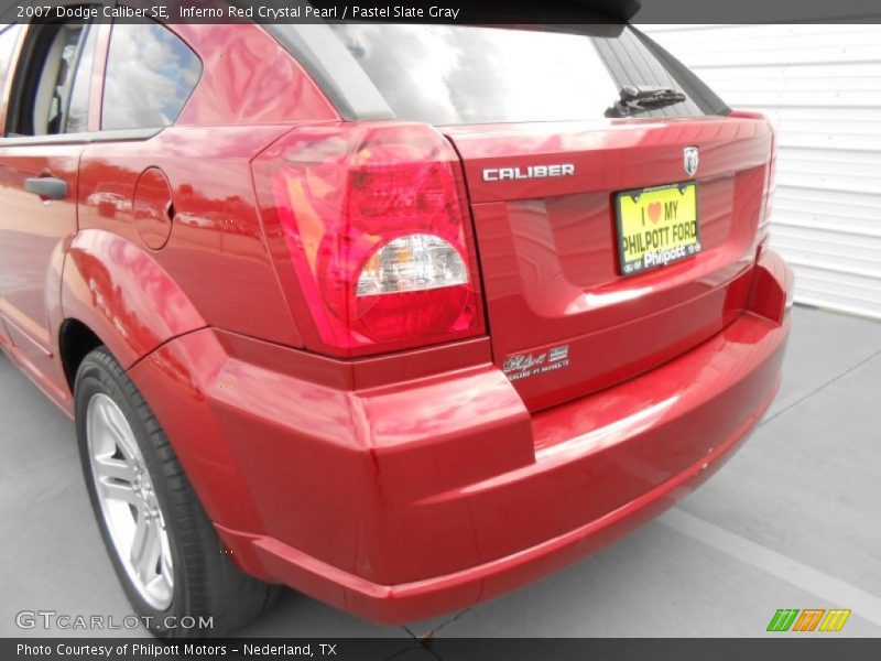 Inferno Red Crystal Pearl / Pastel Slate Gray 2007 Dodge Caliber SE