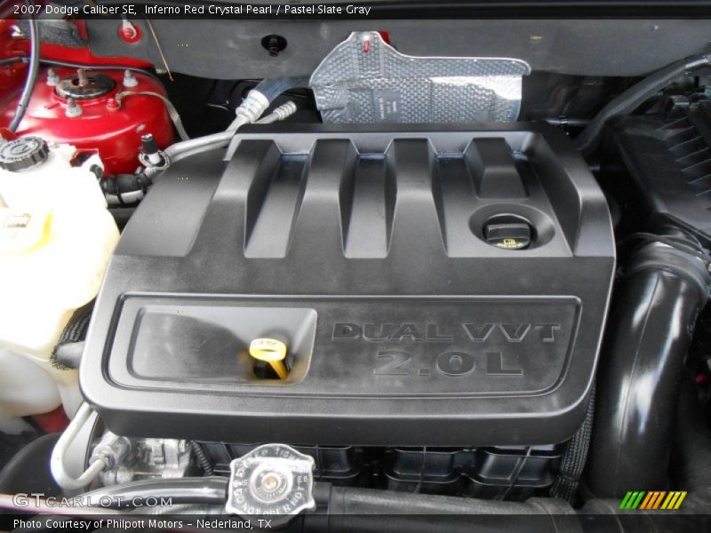Inferno Red Crystal Pearl / Pastel Slate Gray 2007 Dodge Caliber SE