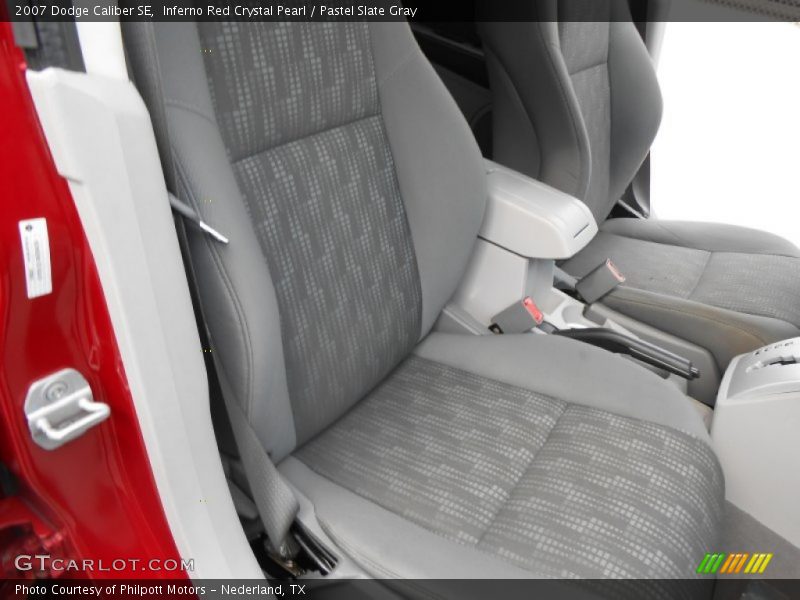 Inferno Red Crystal Pearl / Pastel Slate Gray 2007 Dodge Caliber SE