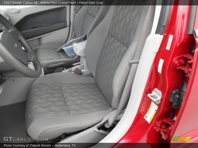 Inferno Red Crystal Pearl / Pastel Slate Gray 2007 Dodge Caliber SE