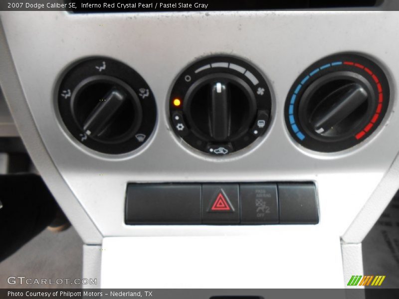 Inferno Red Crystal Pearl / Pastel Slate Gray 2007 Dodge Caliber SE