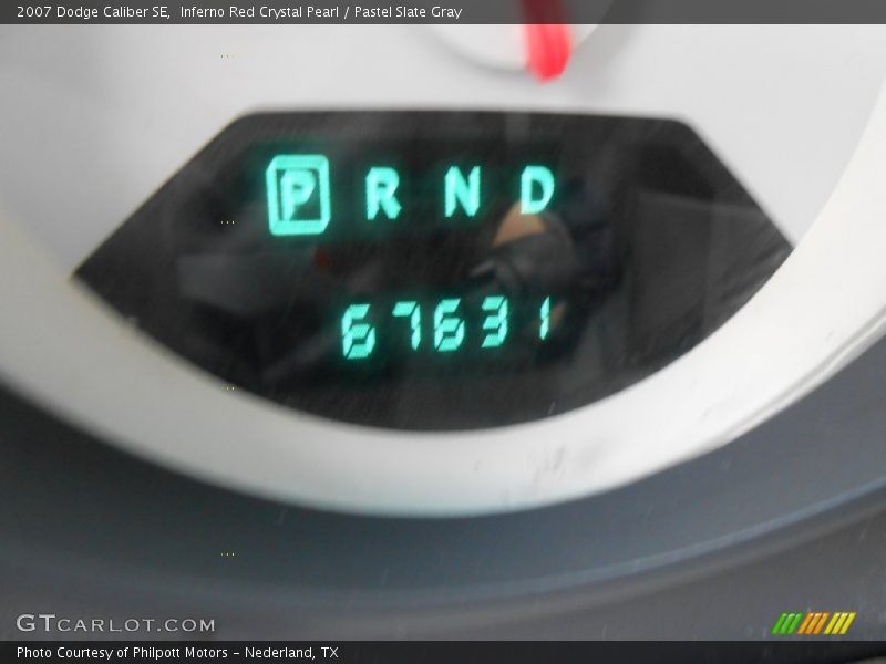 Inferno Red Crystal Pearl / Pastel Slate Gray 2007 Dodge Caliber SE