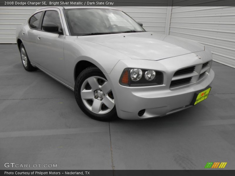 Bright Silver Metallic / Dark Slate Gray 2008 Dodge Charger SE