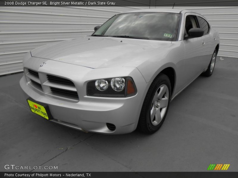 Bright Silver Metallic / Dark Slate Gray 2008 Dodge Charger SE