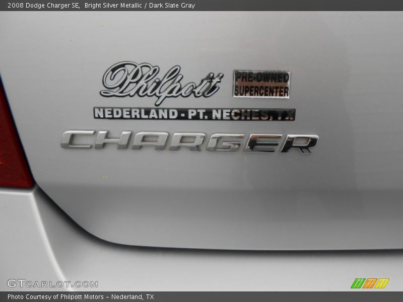 Bright Silver Metallic / Dark Slate Gray 2008 Dodge Charger SE