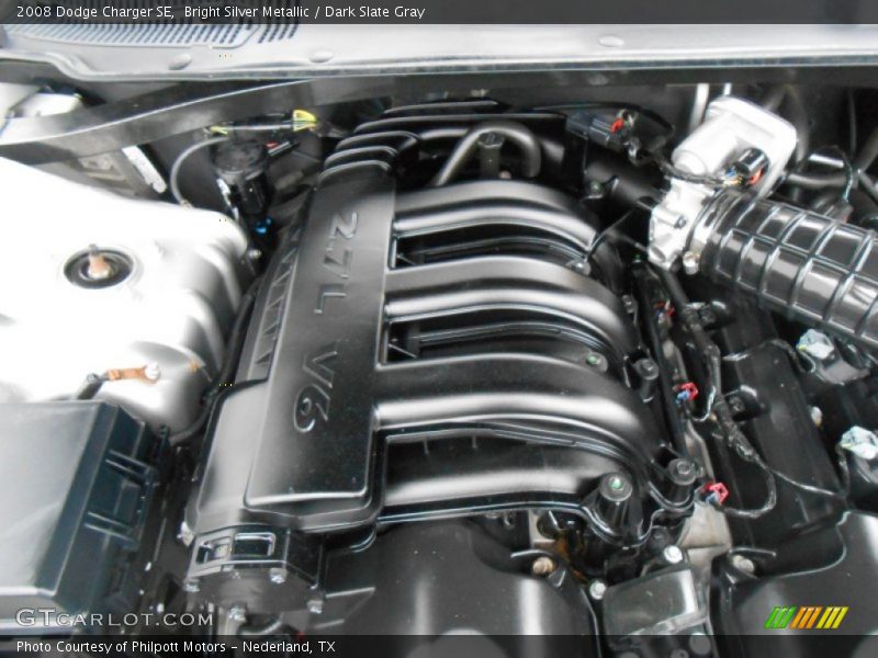 Bright Silver Metallic / Dark Slate Gray 2008 Dodge Charger SE