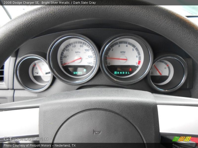 Bright Silver Metallic / Dark Slate Gray 2008 Dodge Charger SE