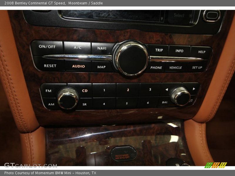 Controls of 2008 Continental GT Speed