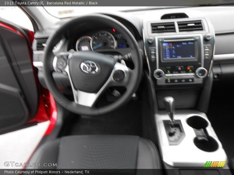 Barcelona Red Metallic / Black 2013 Toyota Camry SE