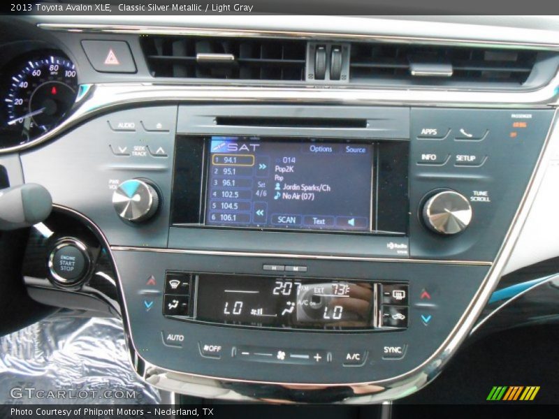 Controls of 2013 Avalon XLE