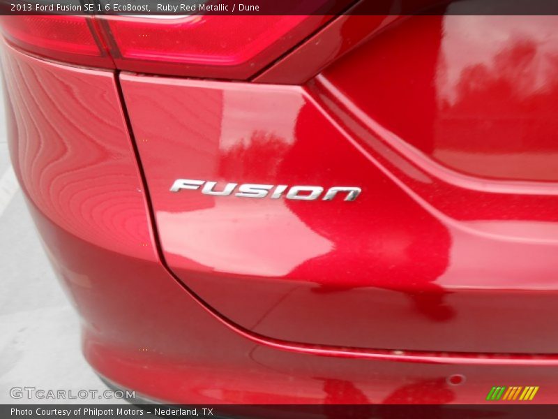 Ruby Red Metallic / Dune 2013 Ford Fusion SE 1.6 EcoBoost