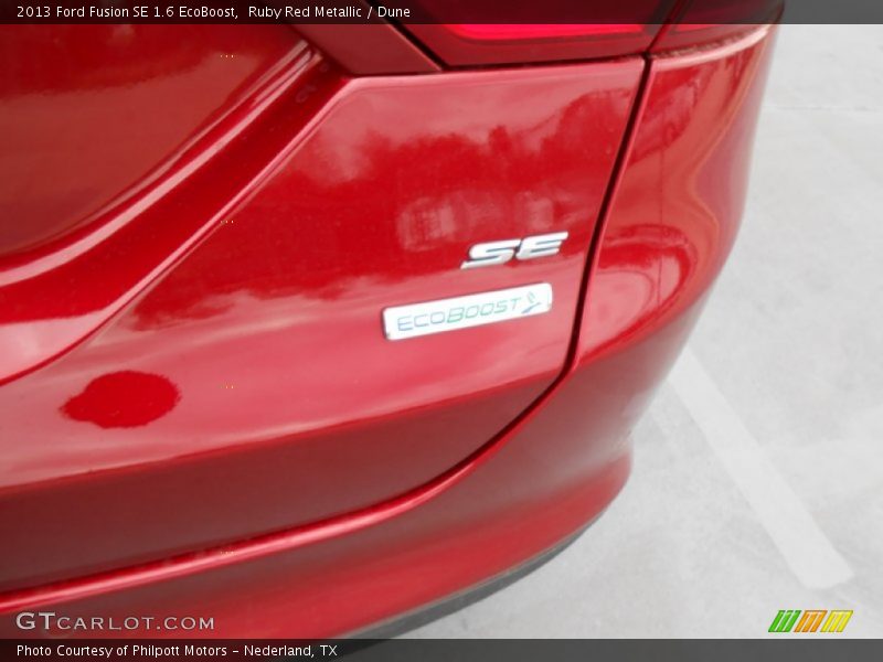 Ruby Red Metallic / Dune 2013 Ford Fusion SE 1.6 EcoBoost