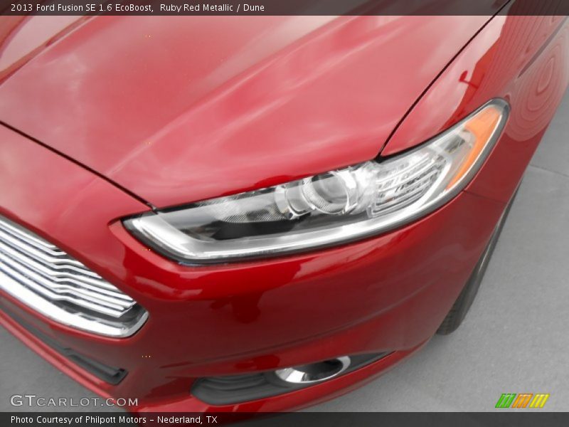 Ruby Red Metallic / Dune 2013 Ford Fusion SE 1.6 EcoBoost