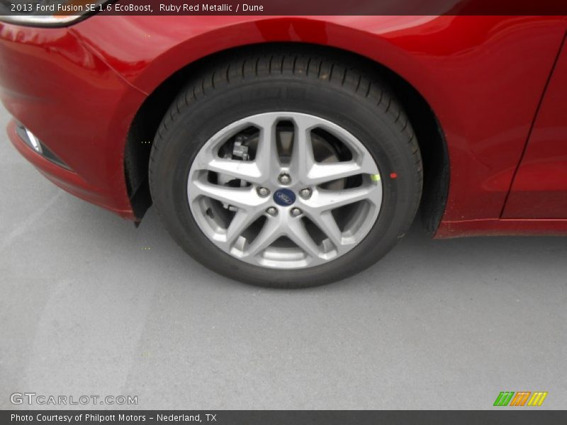 Ruby Red Metallic / Dune 2013 Ford Fusion SE 1.6 EcoBoost