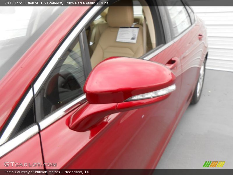 Ruby Red Metallic / Dune 2013 Ford Fusion SE 1.6 EcoBoost