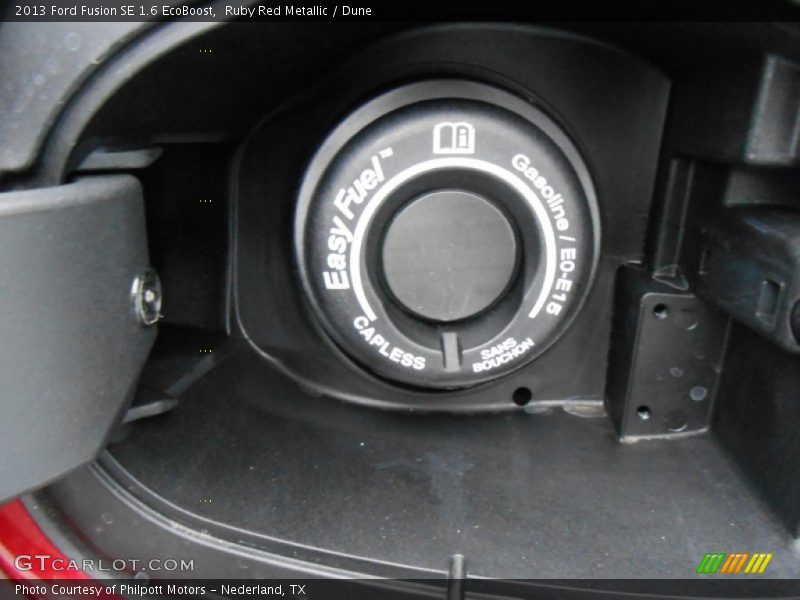 Ruby Red Metallic / Dune 2013 Ford Fusion SE 1.6 EcoBoost