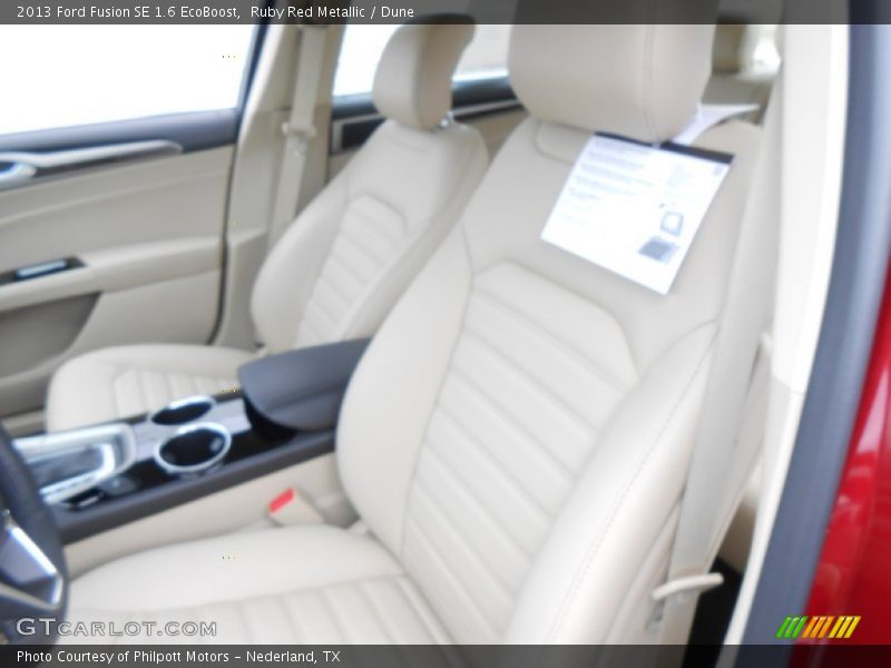 Ruby Red Metallic / Dune 2013 Ford Fusion SE 1.6 EcoBoost