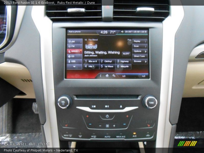 Ruby Red Metallic / Dune 2013 Ford Fusion SE 1.6 EcoBoost