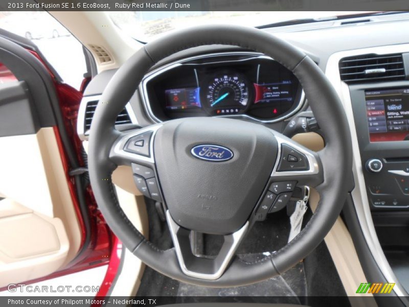 Ruby Red Metallic / Dune 2013 Ford Fusion SE 1.6 EcoBoost