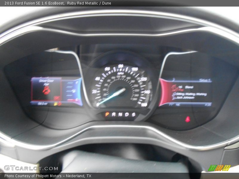 Ruby Red Metallic / Dune 2013 Ford Fusion SE 1.6 EcoBoost
