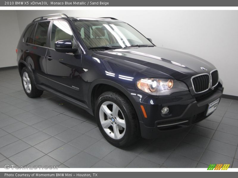 Monaco Blue Metallic / Sand Beige 2010 BMW X5 xDrive30i
