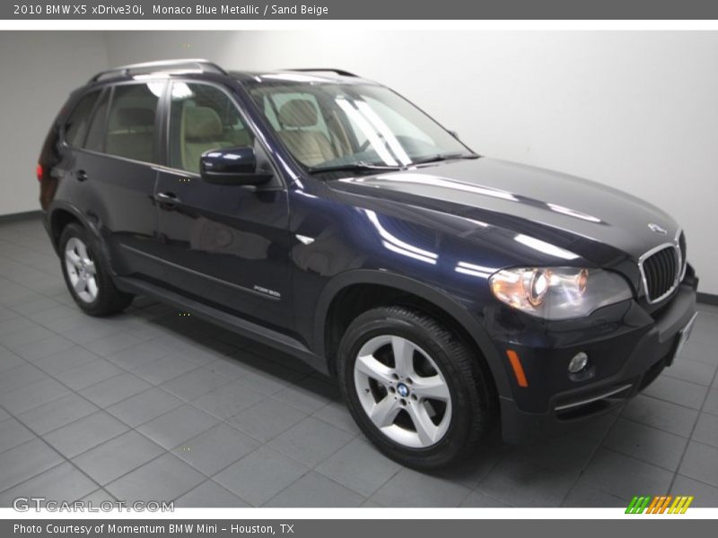 Monaco Blue Metallic / Sand Beige 2010 BMW X5 xDrive30i